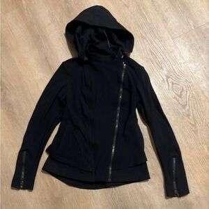Black lululemon Asymmetrical Zip Jacket